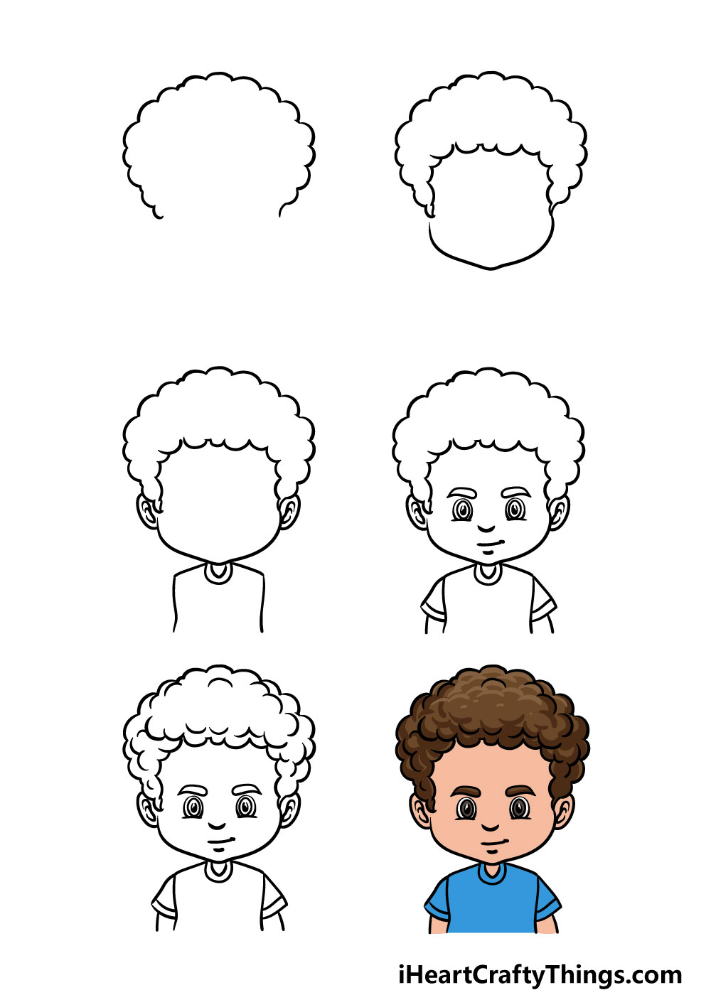 How To Draw Cartoon Boy Hair