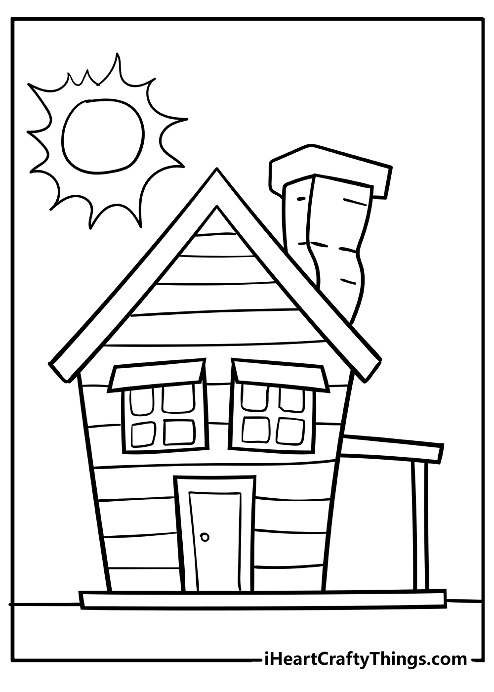 printable house coloring pages updated 2022