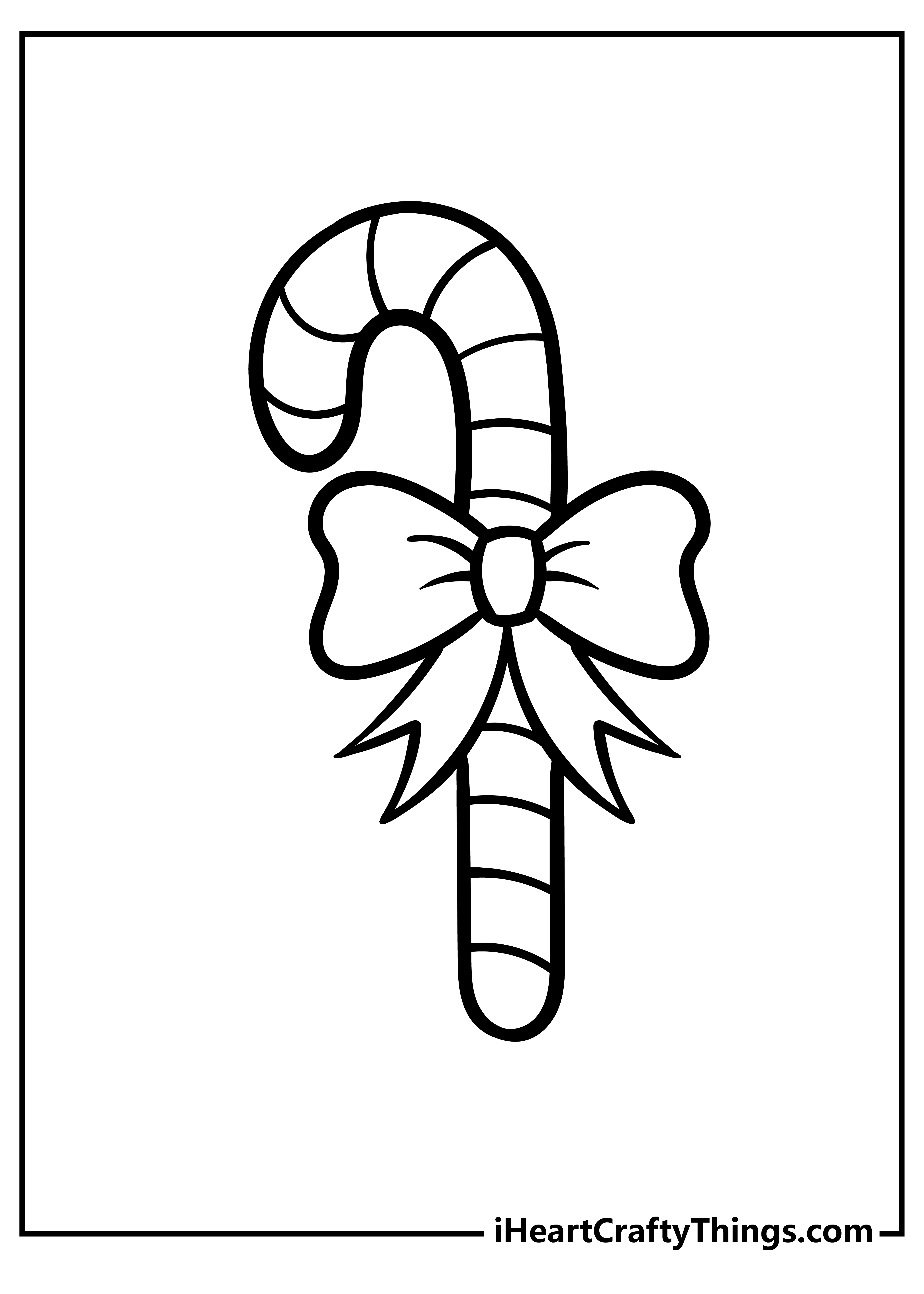 Candy Canes Coloring Pages image.