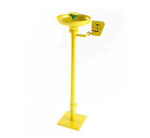 Yellow ABS Eye Wash Station Floor Mounting
