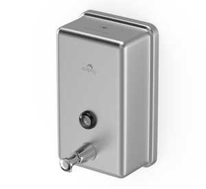 Silver rectangle soap dispenser 1100 ml