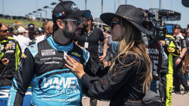 Daniel Suarez and fiance Julia Piquet