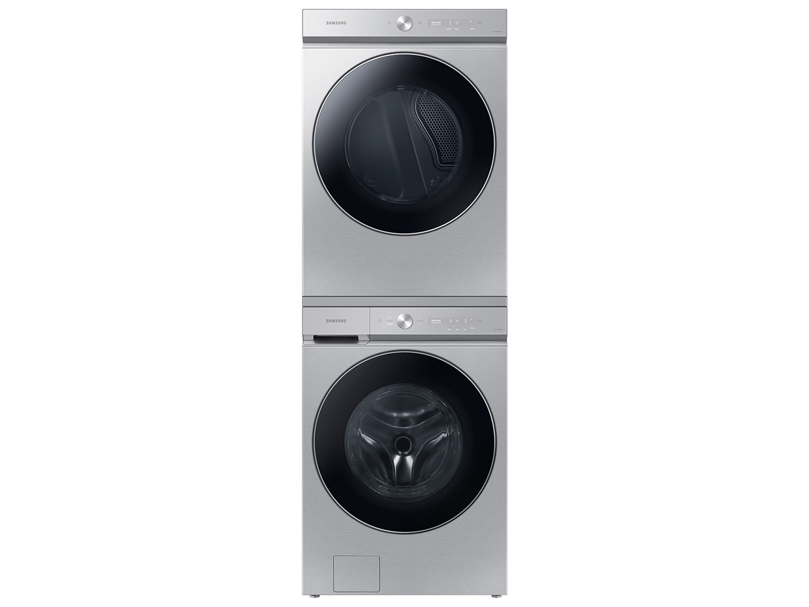 Thumbnail image of Bespoke Ultra Capacity AI Front Load Washer and Electric Dryer in Silver Steel