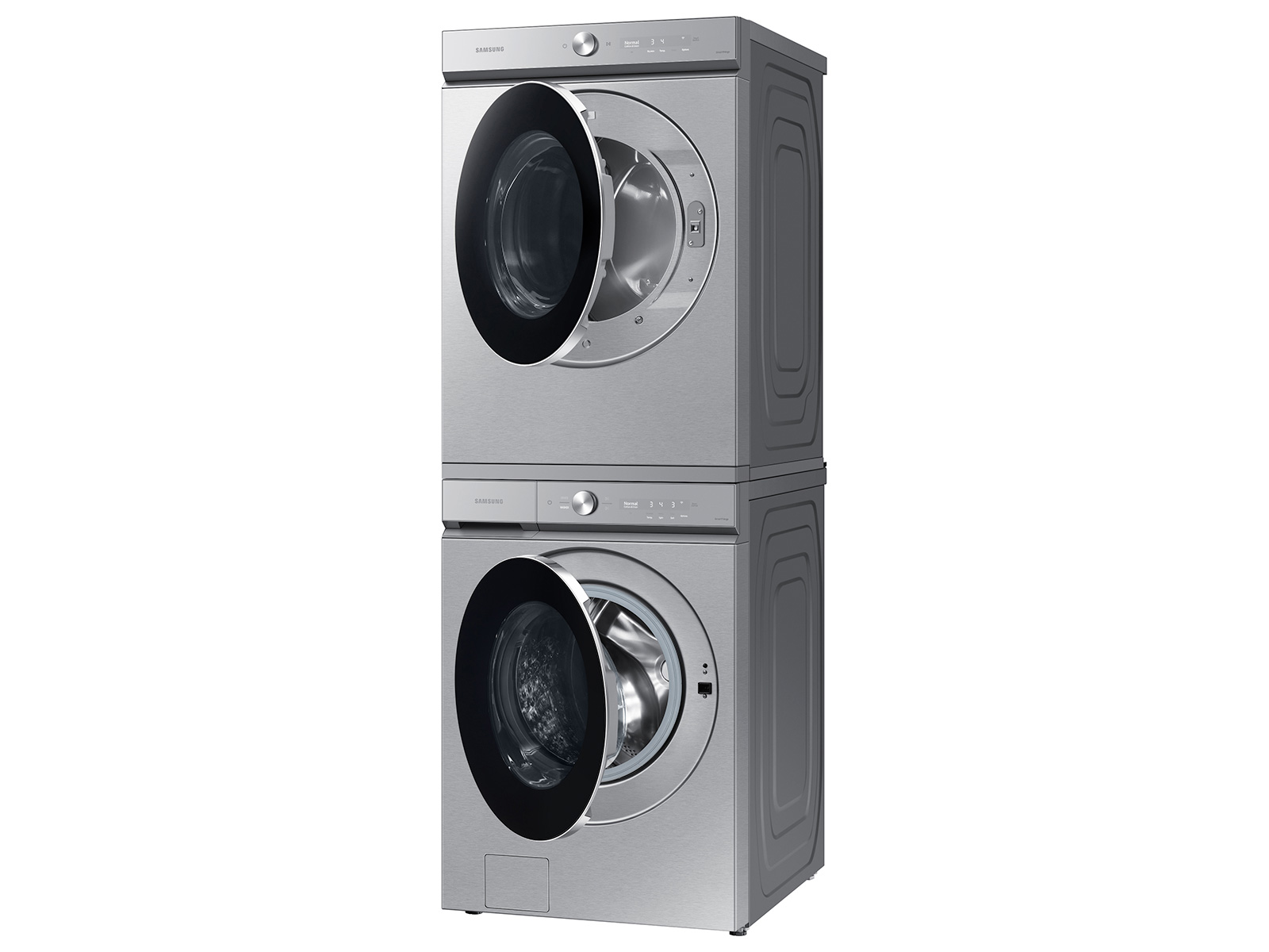 Thumbnail image of Bespoke Ultra Capacity AI Front Load Washer and Electric Dryer in Silver Steel