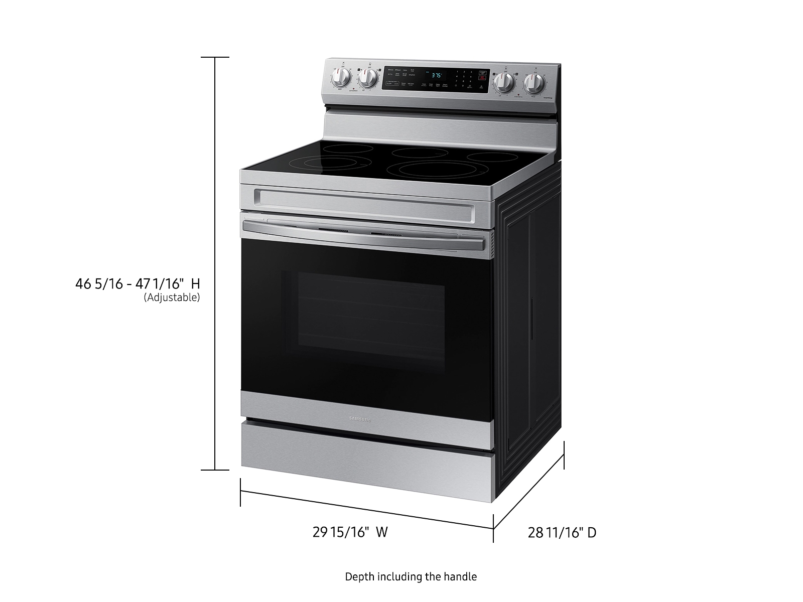 Thumbnail image of 6.3 cu. ft. Smart Freestanding Electric Range with No-Preheat Air Fry & Convection in Stainless Steel