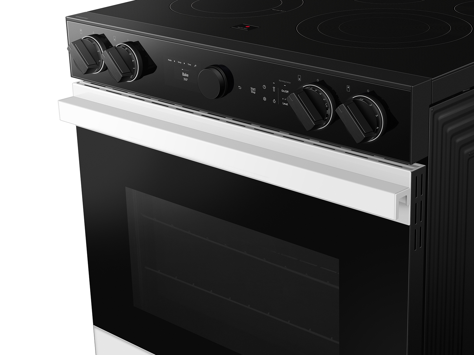 Thumbnail image of Bespoke 6.3 cu. ft. Smart Slide-In Electric Range with Smart Oven Camera & Illuminated Precision Knobs in White Glass