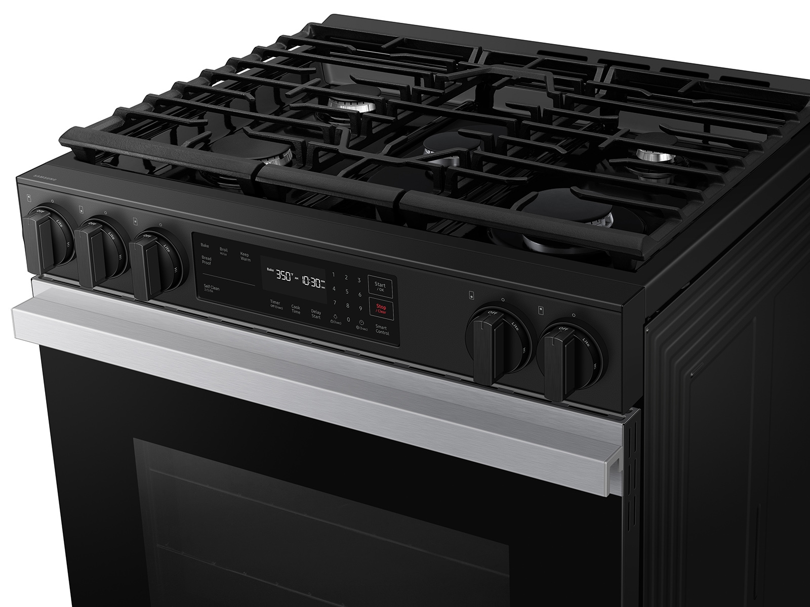 Thumbnail image of Bespoke 6.0 cu. ft. Smart Slide-In Gas Range with Precision Knobs in Stainless Steel