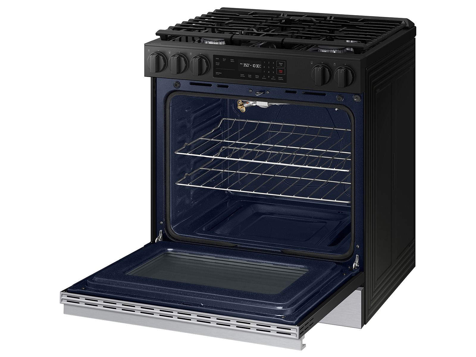 Thumbnail image of Bespoke 6.0 cu. ft. Smart Slide-In Gas Range with Precision Knobs in Stainless Steel