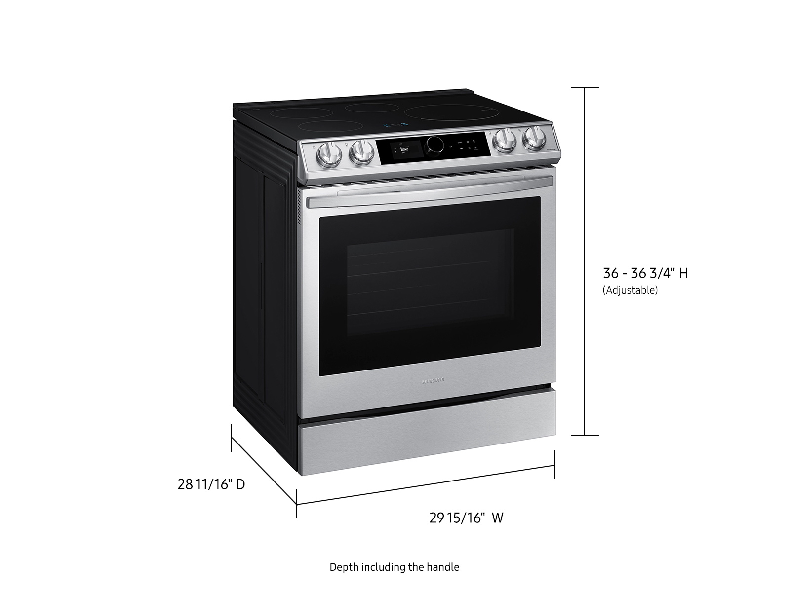 Thumbnail image of 6.3 cu. ft. Smart Slide-in Induction Range with Smart Dial & Air Fry in Stainless Steel