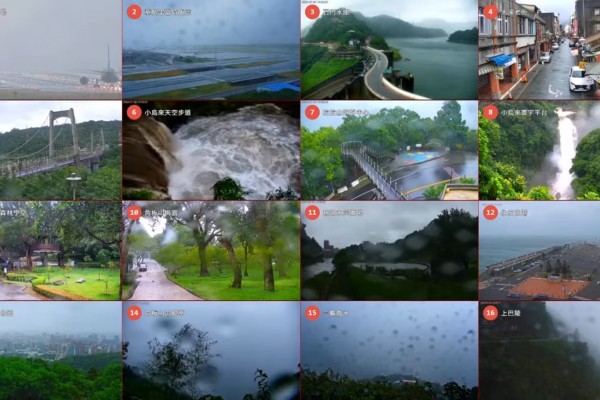 在家也能觀看颱風動態 桃園「鏡頭君」超過86萬人次上線
