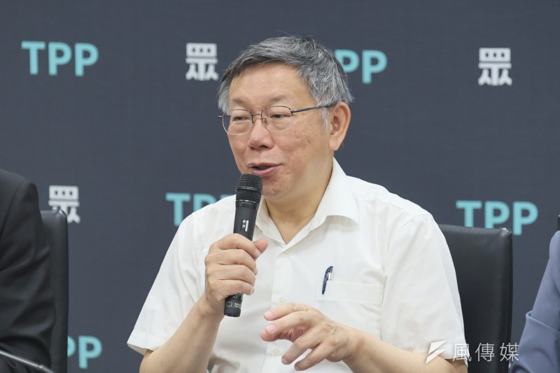 民眾黨主席柯文哲（見圖）表示，未來台灣發展可著重3大面向，包括新教育、新科技與新經濟。（資料照，柯承惠攝）