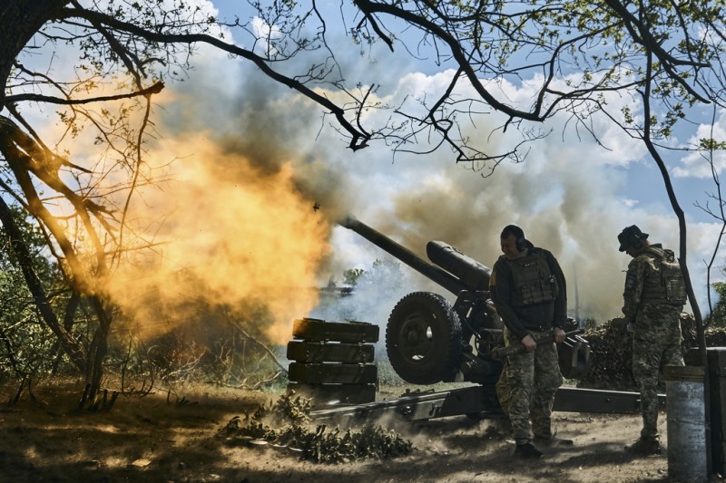 2023年5月，巴赫姆特附近的烏克蘭守軍。（美聯社）