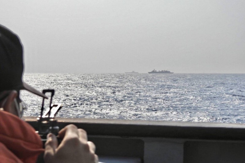 作者指出，由於大陸「福建號」航母3日駛離上海進行第3次海試，軍事網友研判可能就是這次的軍事任務。（國防部提供）