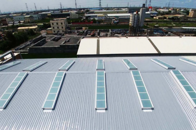 佛司特採光通風天窗助攻廠房提升建築能效。（圖片來源：佛司特）