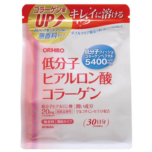 Orihiro Low Molecular Weight Hyaluronic Acid & Collagen (180g Bag)