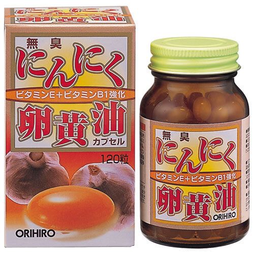 Orihiro new odorless garlic egg yolk oil capsules 120 capsules