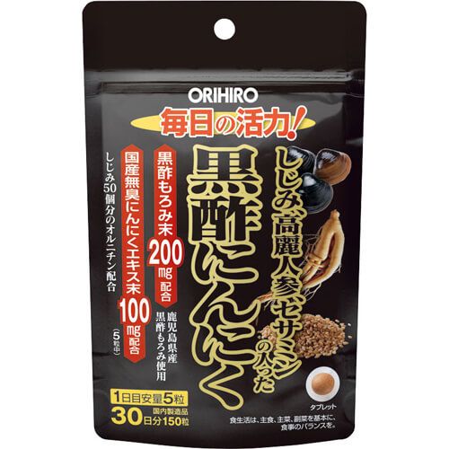 Orihiro clam ginseng sesamin of containing black vinegar garlic 150 capsules