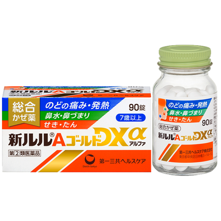 新露露lulu A黃金感冒藥DXα  90錠【指定第2類醫薬品】