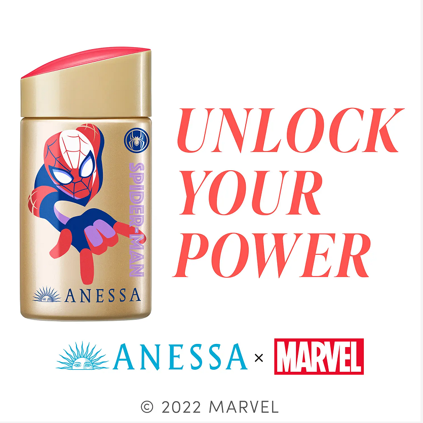 Anessa Perfect UV皮膚護理牛奶N（Anessa×Marvel Limited設計）蜘蛛-Man 60ml