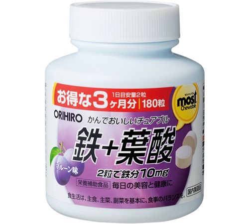 Orihiro chewable iron 180 tablets