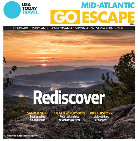 Cover of "GO ESCAPE MID-ATLANTIC 2020"