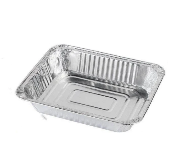 Thickened Tin Box Aluminum Foil Paper Disposable Aluminum Foil Barbecue Lunch Box Th8064 pictures & photos