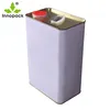 4L Metal Empty Paint Cooking Oil Tin Can, Tin Can with Pull Ring and Lid