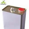 4L Metal Empty Paint Cooking Oil Tin Can, Tin Can with Pull Ring and Lid