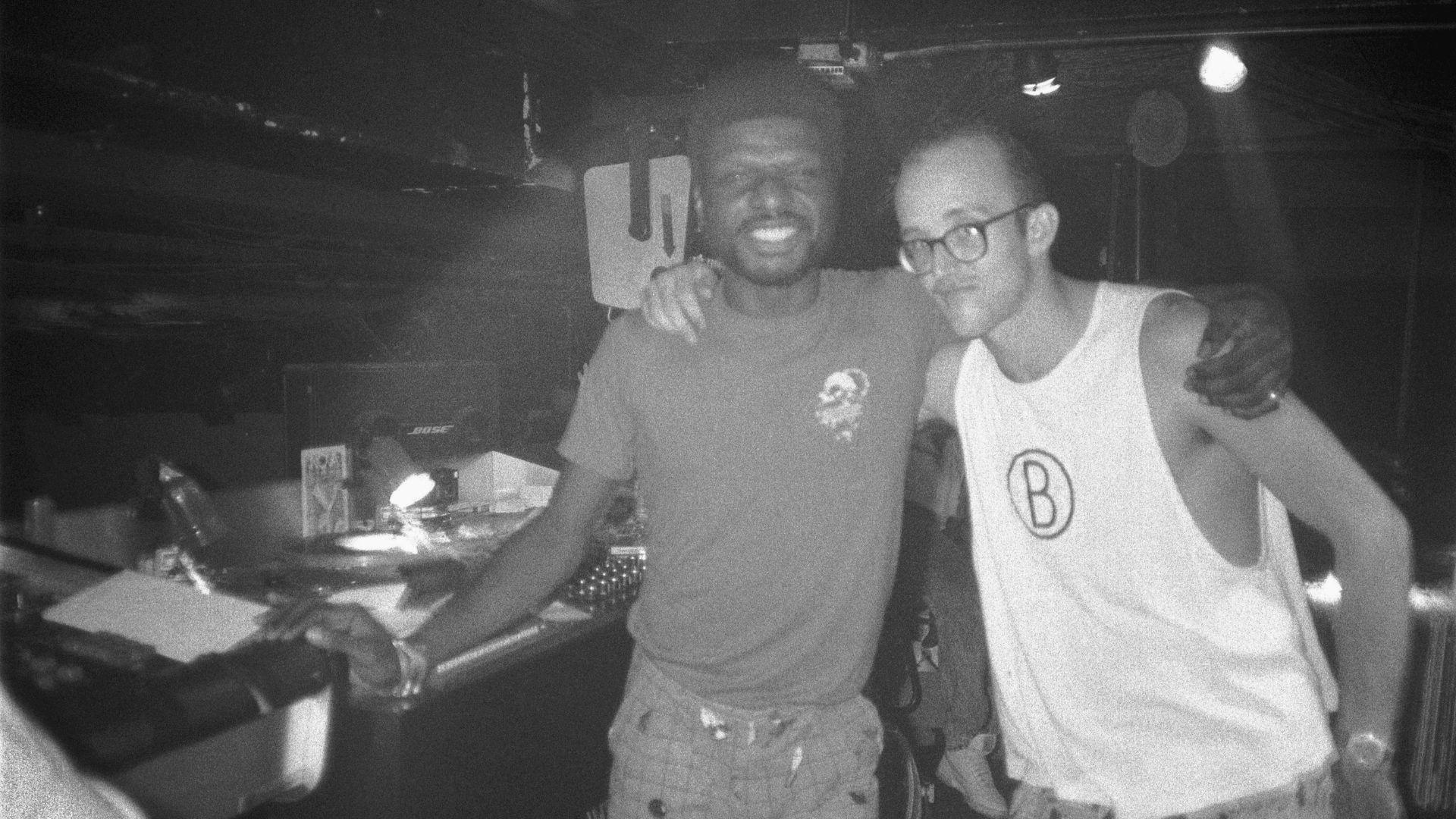 Larry Levan and Keith Haring, 1987.