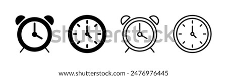 Clock icon set. Time icon vector. watch icon symbol