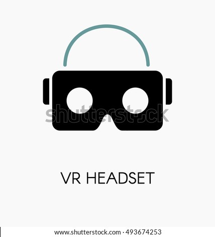 VR glasses for smartphone vector illustration. Virtual reality box for smartphone. 