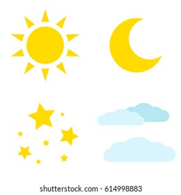 Sun Moon Clipart Hd Stock Images Shutterstock