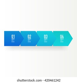 Step by step infographic design 3d boxes on simple background with numbers and text 
can be used for workflow layout, diagram, chart, number options, web design. 
Eps 10 stock vector illustration 