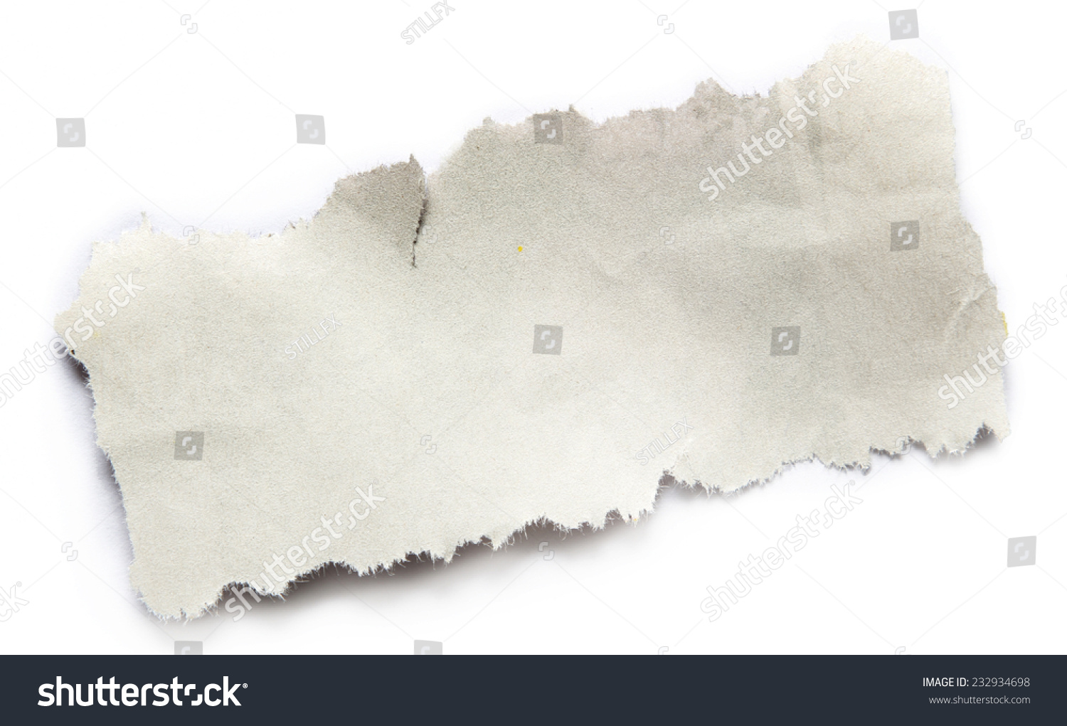 Piece Of Torn Paper On Plain Background Stock Photo 232934698 ...