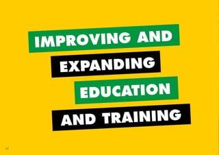 IMPROVING AND
EDUCATION
EXPANDING
AND TRAINING
34
45011 ANC Manifesto Booklet_v2.indd 34 2014/01/10 10:30 AM
 