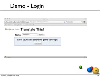 Demo - Login




                           28

Monday, October 19, 2009        28
 