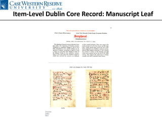 Item-Level Dublin Core Record: Manuscript Leaf 