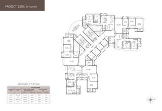 2 BHK
2 BHK
2 BHK
2 BHK
01 & 06
02
03 & 04
05
703.54
708.59
672.43
734.86
65.36
65.83
62.47
68.27
Area As Per RERA
Carpet Area Excluding
Enclosed Balcony
Enclosed Balcony
Area
(in sq. Ft.) (in sq. Mtr.) (in sq. Ft.) (in sq. Mtr.)
AREA STATEMENT - 4TH
TO 36TH
FLOOR
78.25
73.84
78.25
43.38
7.27
6.86
7.27
4.03
Apartment
Nos.
Apartment
Type
PROJECT: ZEUS, 36 FLOORS
 