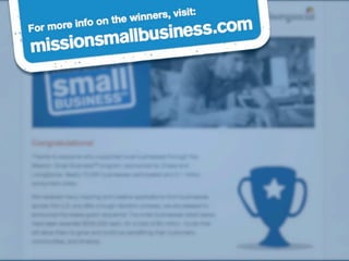 Mission Small Business - @chase