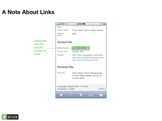A Note About Links



          Designed
          with the
          specific     555-5555
          context in
          mind
 