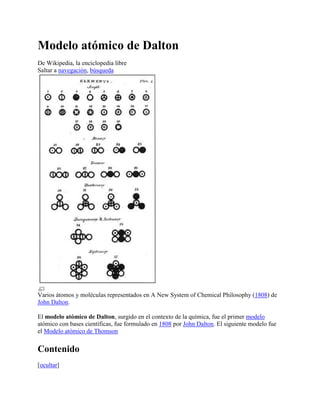 Modelo atómico de dalton | PDF | Descarga Gratuita