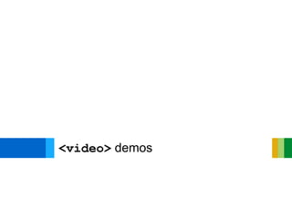 <video> demos
 