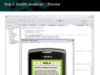 Step 6: Modify JavaScript - Preview
 