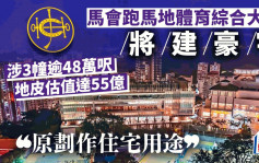 馬會跑馬地體育綜合大樓將建豪宅  涉3幢逾48萬呎「原劃作住宅用途」