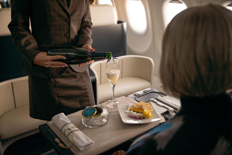 What The 1% Eats On Private Jets