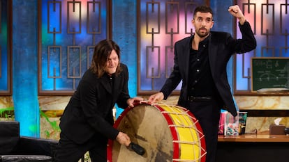 Norman Reedus y David Broncano, el lunes 23 en 'La revuelta'.