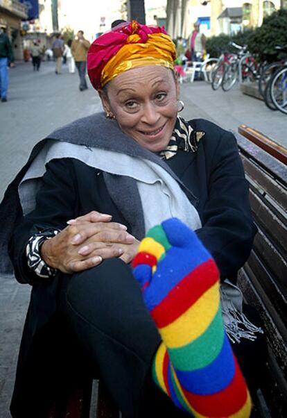 Omara Portuondo, ayer en Barcelona.