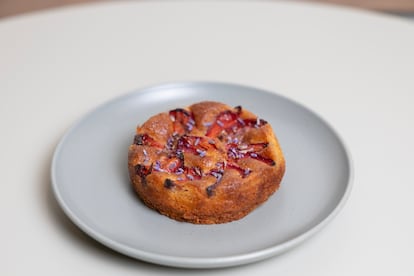 Albaricoques con lavanda y nueces.