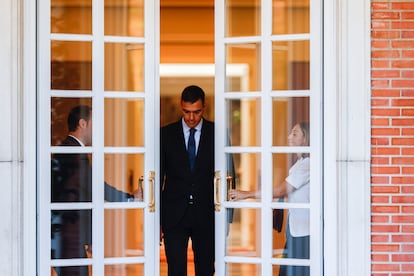 El presidente Pedro Sánchez, el pasado viernes en La Moncloa.