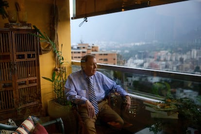 Edmundo González Urrutia at his residence in Caracas, Thursday afternoon.